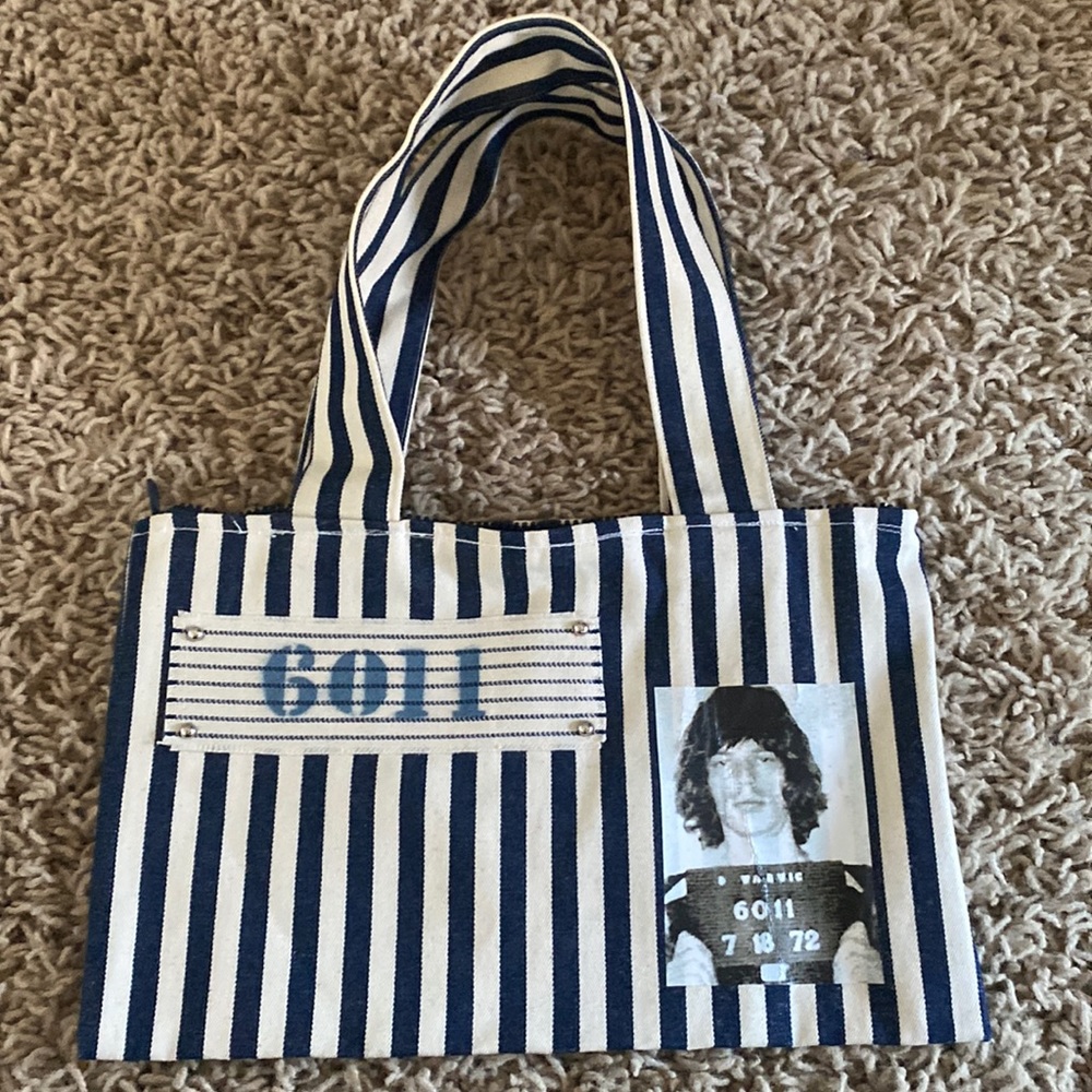 Striped bag